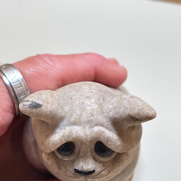 Adorable Quarry Critters Cat “Chico” 2000 Figurine Second Nature Design Big Smil - Picture 8 of 11